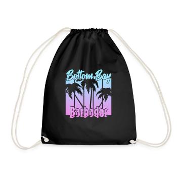 Vintage Bottom Bay Barbados Sunset - Sac de sport léger - noir - Devant