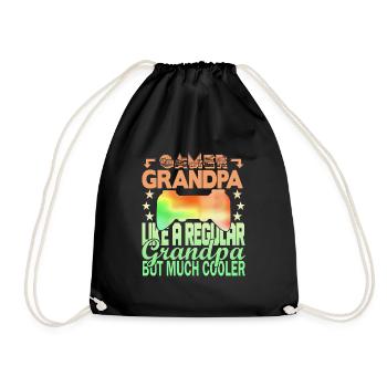 Grand-père joueur - Sac de sport léger - noir - Devant