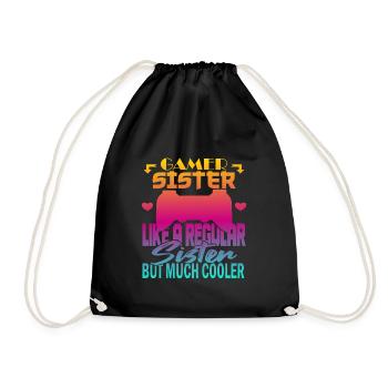 Sœur Gamer - Sac de sport léger - noir - Devant