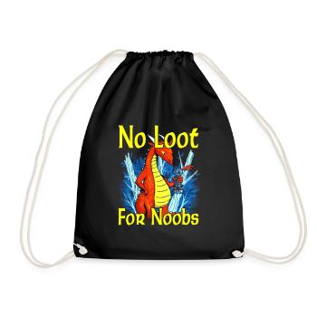 Pas de butin pour les noobs - Mmorpg - Sac de sport léger - noir - Devant