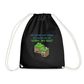Tremblement de terre - Sac de sport léger - noir - Devant