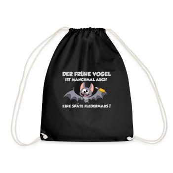 Bier Trinken Party Design - Turnbeutel - Schwarz - Vorne