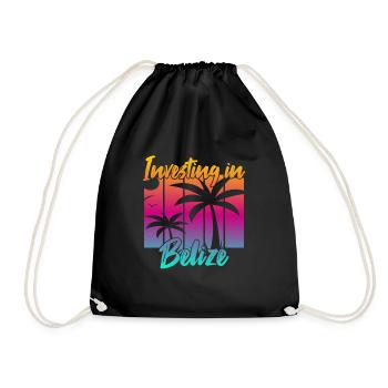Investing in Belize - Drawstring Bag - black - Front