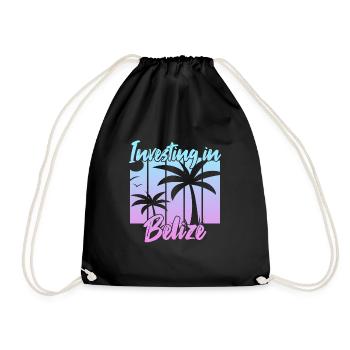 Investing in Belize - Drawstring Bag - black - Front