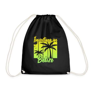Investing in Belize - Drawstring Bag - black - Front