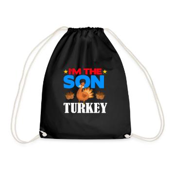I'm the Son Turkey - Turnbeutel - Schwarz - Vorne