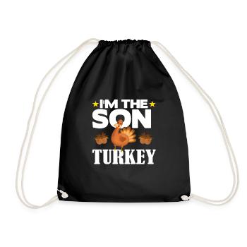 I'm the Son Turkey - Turnbeutel - Schwarz - Vorne