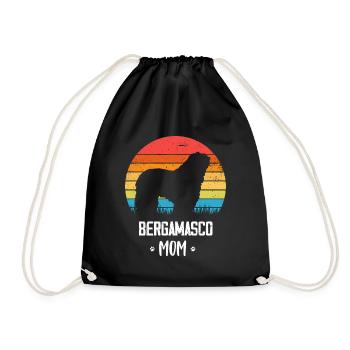 Bergamasker Hirtenhund - Turnbeutel - Schwarz - Vorne