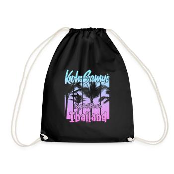 Koh Samui Thailand Bophut Beach - Drawstring Bag - black - Front