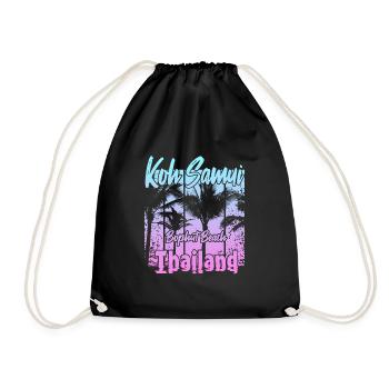 Koh Samui Thailand Bophut Beach - Drawstring Bag - black - Front