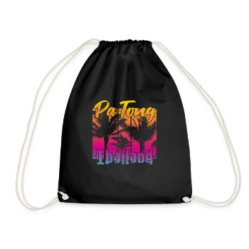 Patong Thailand - Drawstring Bag - black - Front