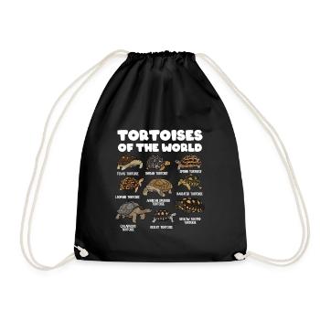 Tortues du monde - Sac de sport léger - noir - Devant
