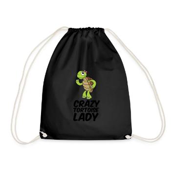 Black Toad Funny Girl Gift - Drawstring Bag - black - Front