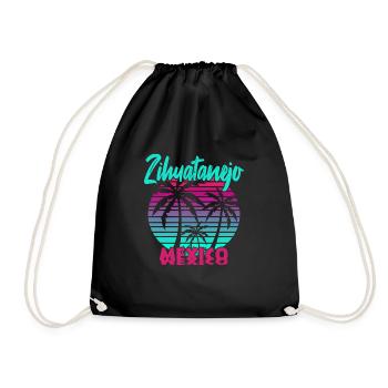 Zihuatanejo Mexico - Turnbeutel - Schwarz - Vorne