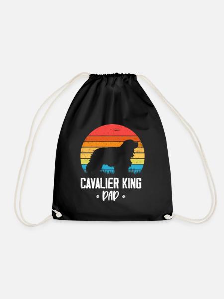 Cavalier King Charles Spaniel Geschenk - Turnbeutel - Schwarz