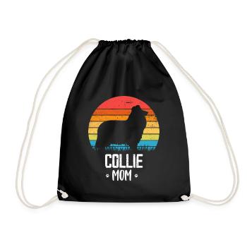 Collie - Turnbeutel - Schwarz - Vorne