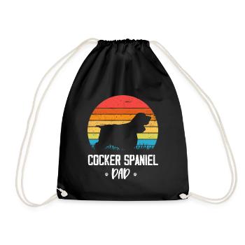 Cocker Spaniel - Sac de sport léger - noir - Devant