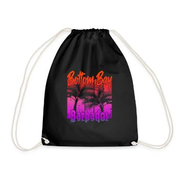 Bottom Bay Barbados - Drawstring Bag - black - Front