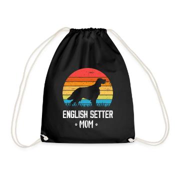 Deutsch Setter - Drawstring Bag - black - Front