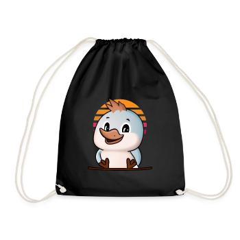Kookaburra Bird Lovers - Drawstring Bag - black - Front