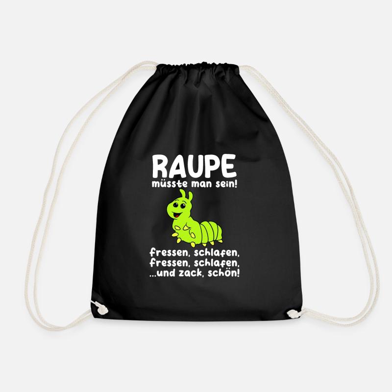 Raupe - Turnbeutel - Schwarz