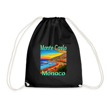 Monte Carlo Sunset à Monaco - Sac de sport léger - noir - Devant