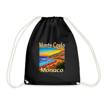 Monte Carlo Sunset à Monaco - Sac de sport léger - noir - Devant