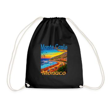 Monte Carlo Sunset à Monaco - Sac de sport léger - noir - Devant