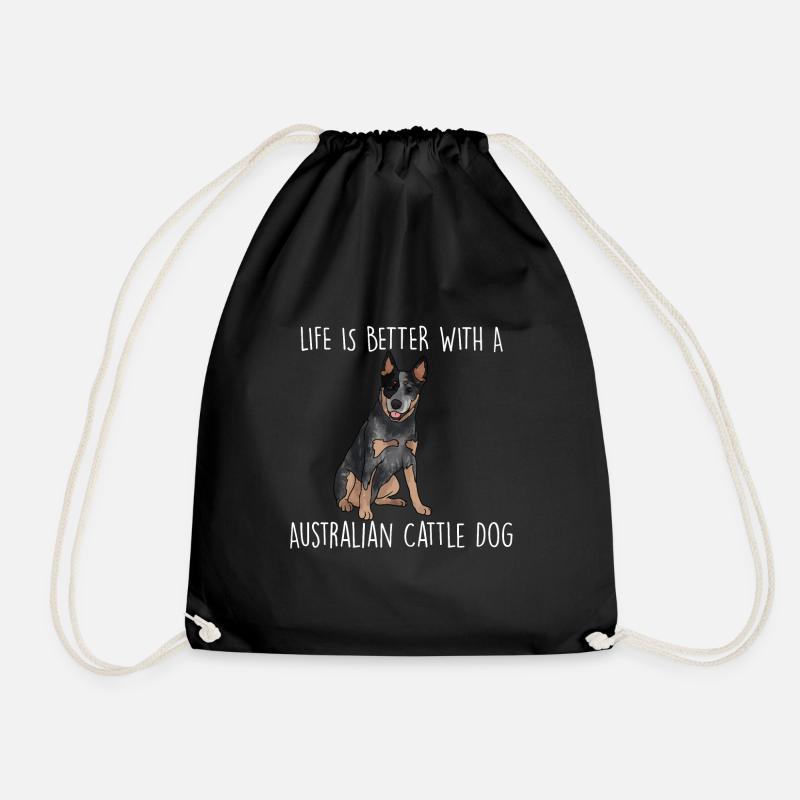 Australian Cattle Dog - Turnbeutel - Schwarz