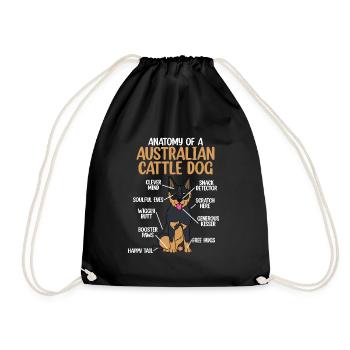 Bouvier australien - Sac de sport léger - noir - Devant