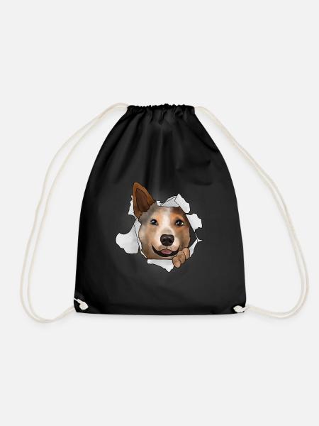 Australian Cattle Dog - Turnbeutel - Schwarz