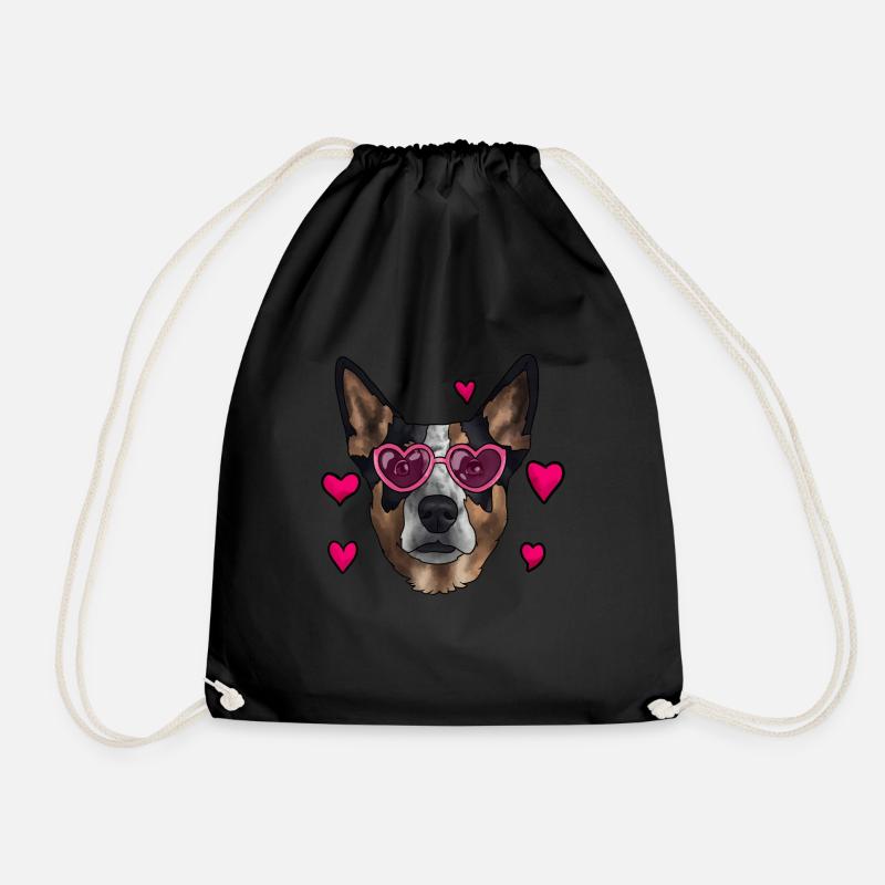 Australian Cattle Dog - Turnbeutel - Schwarz