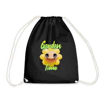 Gardentime Sunflower - Drawstring Bag - black - Front