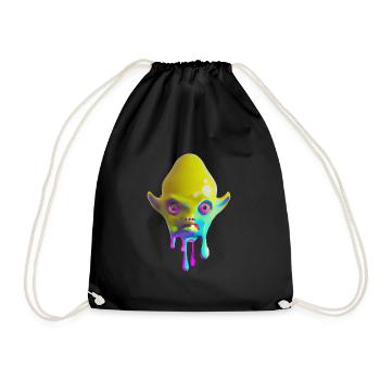 Alien coloré - Sac de sport léger - noir - Devant