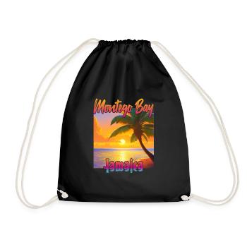 Coucher de soleil à Montego Bay, Jamaïque - Sac de sport léger - noir - Devant