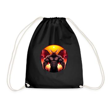 Mothman at sunset - Drawstring Bag - black - Front