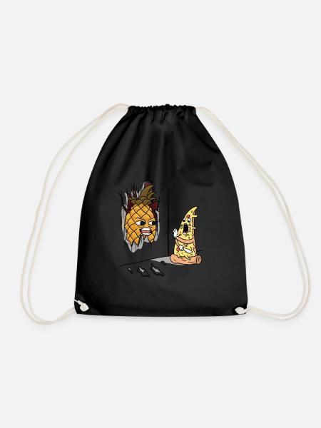 Hier ist die Ananas - Turnbeutel - Schwarz