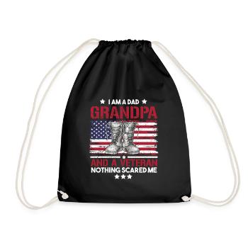 Vétéran du Vietnam - Sac de sport léger - noir - Devant