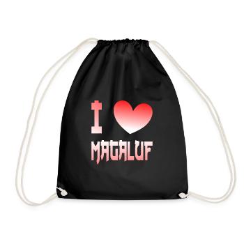 I Love Magaluf - Turnbeutel - Schwarz - Vorne