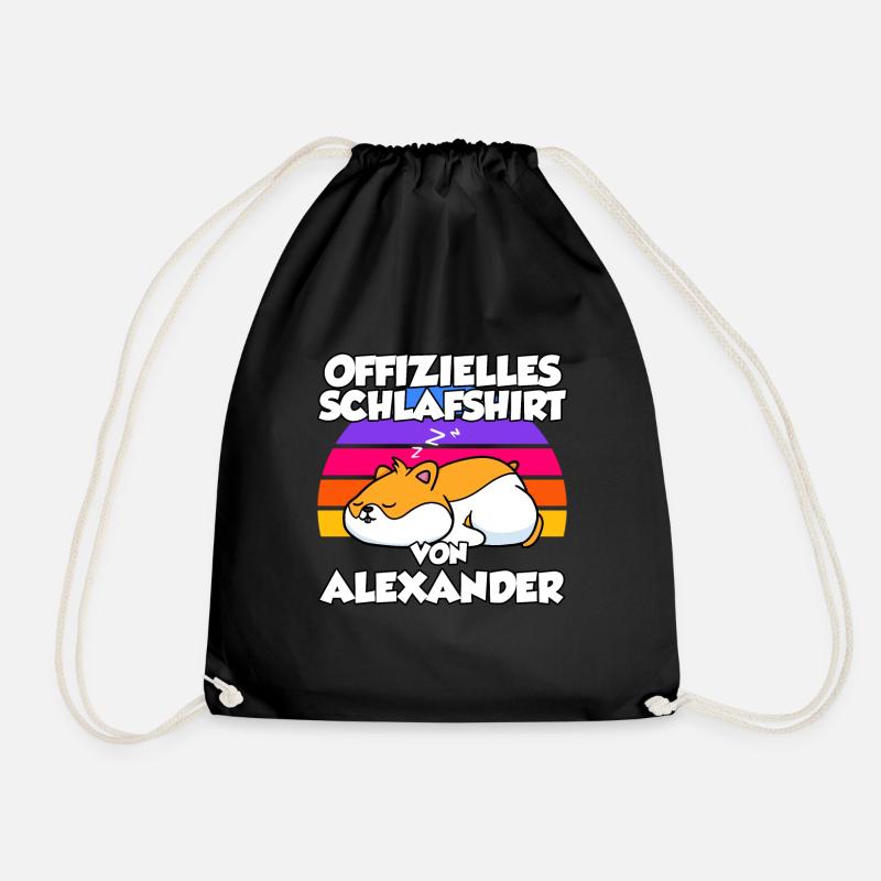 Offizielles Schlafshirt Von Alexander - Turnbeutel - Schwarz
