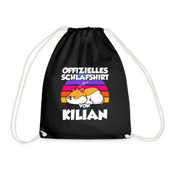Offizielles Schlafshirt Von Kilian - Turnbeutel - Schwarz - Vorne