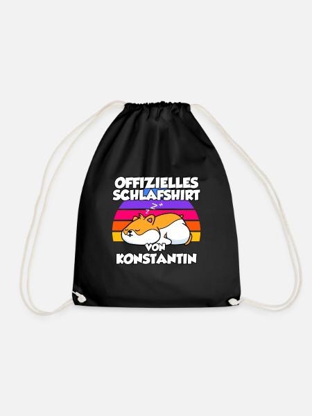 Offizielles Schlafshirt Von Konstantin - Turnbeutel - Schwarz