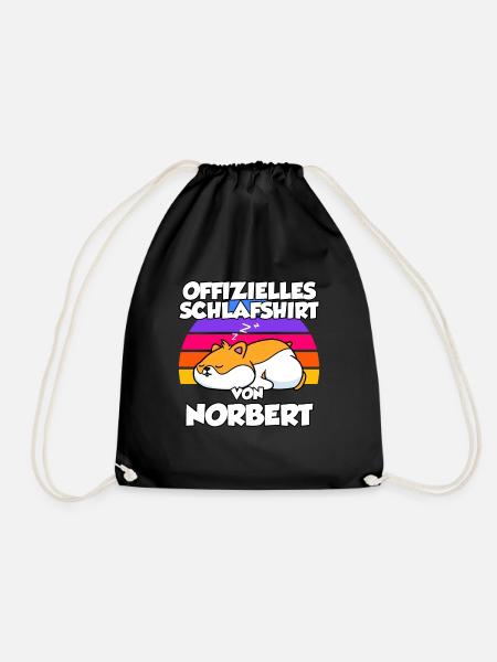 Offizielles Schlafshirt Von Norbert - Turnbeutel - Schwarz