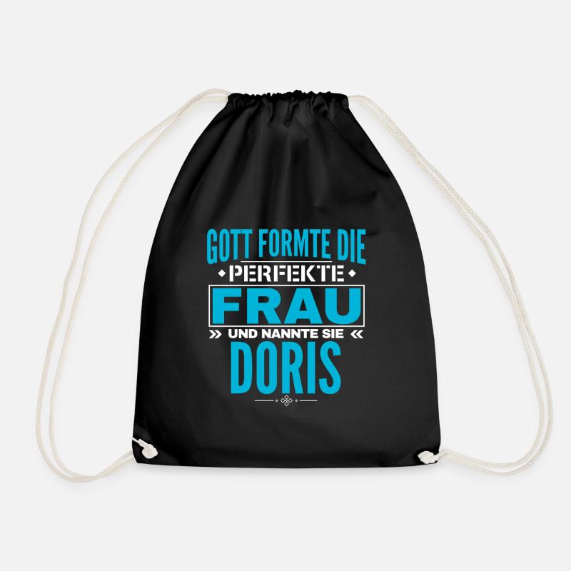 Doris Name Design - Turnbeutel - Schwarz