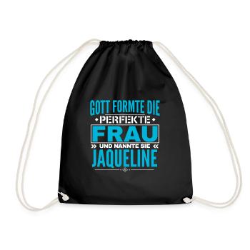 Conception du nom Jaqueline - Sac de sport léger - noir - Devant