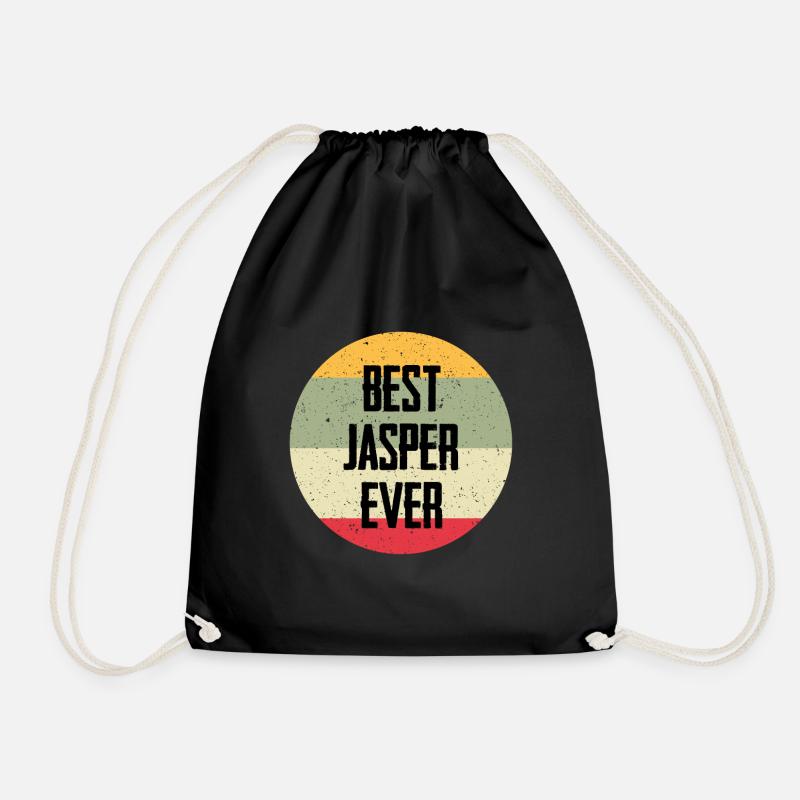 Best Jasper Ever - Drawstring Bag - black