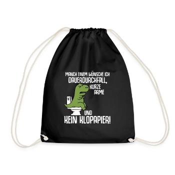 À certains, je souhaite une diarrhée permanente - Sac de sport léger - noir - Devant