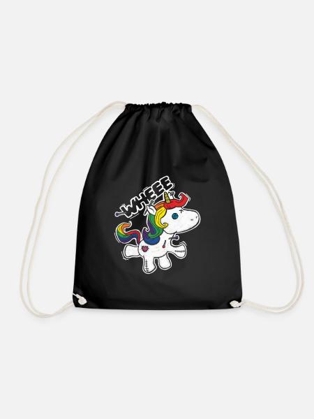 Voodoo Unicorn - Drawstring Bag - black
