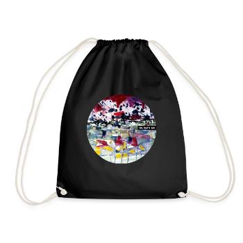 YES, THAT's ART. - Drawstring Bag - black - Front