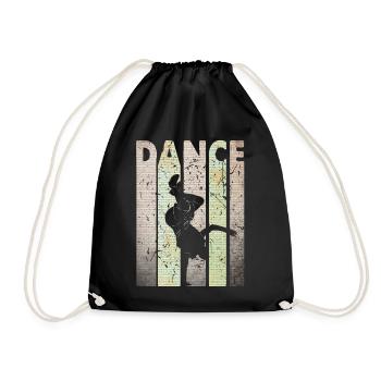 Breakdancing - Drawstring Bag - black - Front